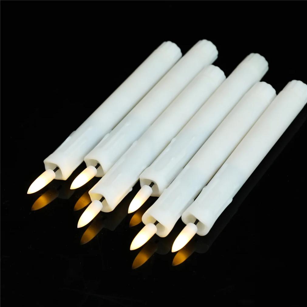 7 Inch Pack of 3 Remote Control LED Decorative Candle Light,Battery Operated Flameless Electronic Wedding Candles With Timer