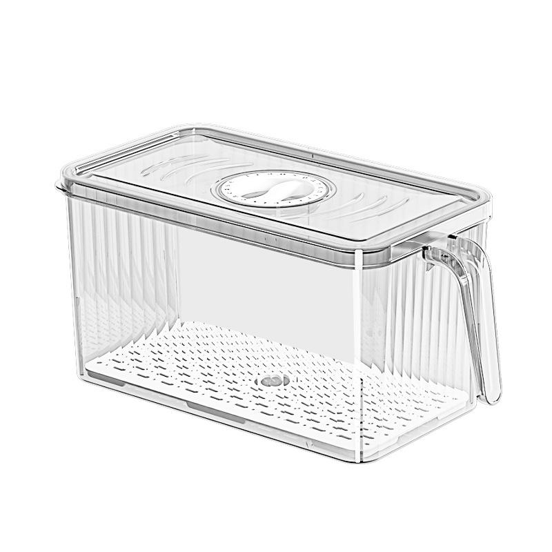 1 Stück, Langlebige Kunststoff-Küchenaufbewahrungsbox, Auslaufsichere, tragbare Aufbewahrungsbox mit Deckel für Brot, Toast, Obst und Gemüse