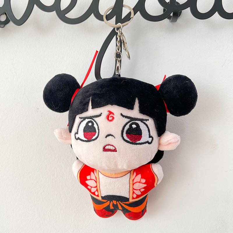 Nezha Plush Demon Doll Backpack Accessory Figurine Decoration Design Pendant