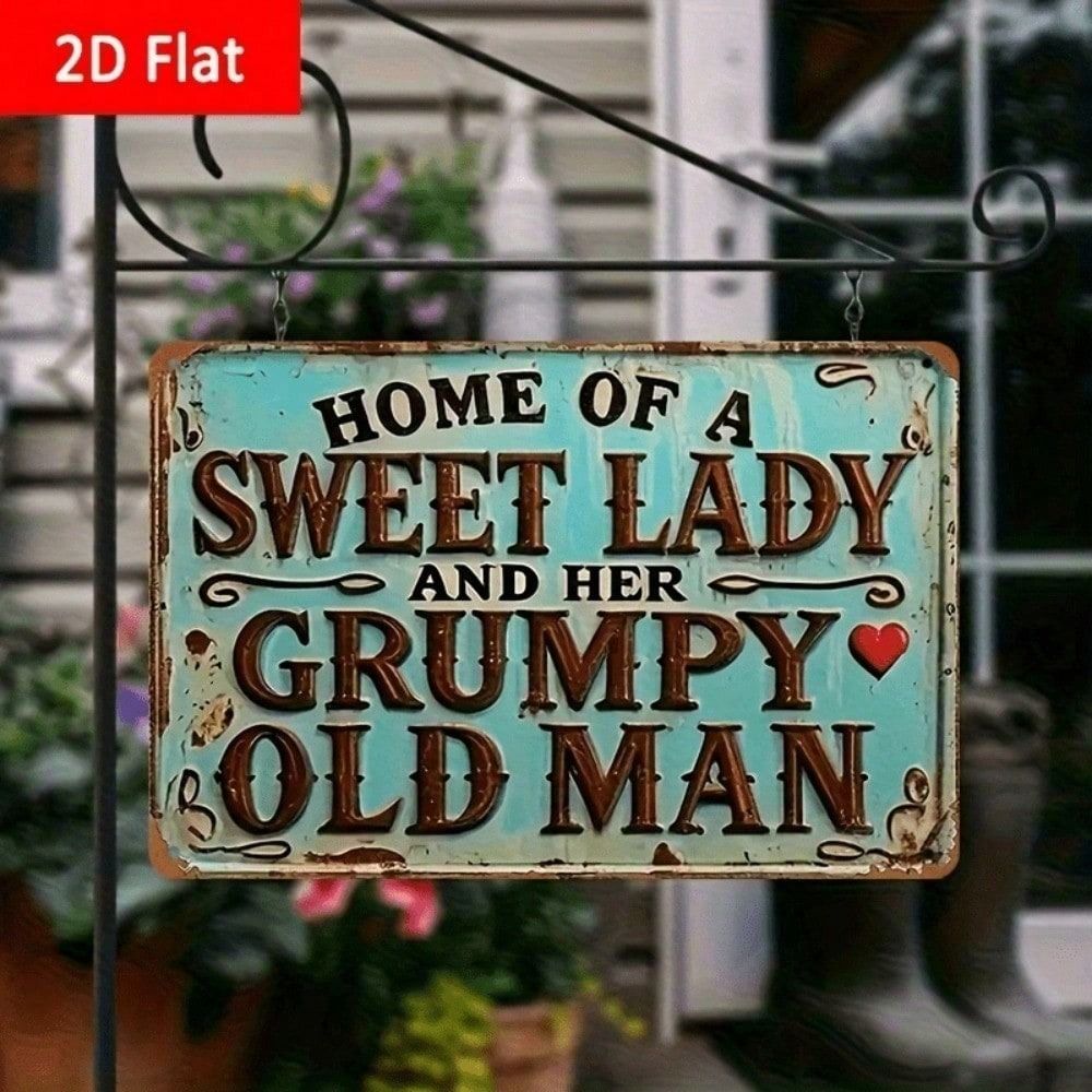 Retro Metal Wall Sign 2D Flat for Garage Home Bar Interior Decor