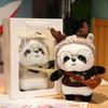 Adorable Plush Panda Toy With Cute Outfits And Stylish Shoulder Bag For Kids