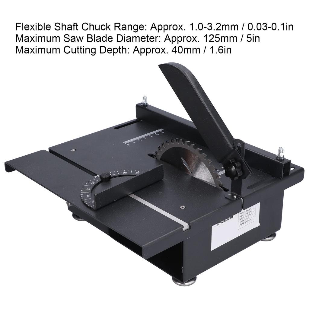 Mini Table Saw Multifunctional Hobby Desktop Saws Polishing Set for Woodworking 1200W Multifunctional Mini Table Saw