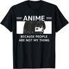 Anti Social Japanese Waifu Nu Goth Sad Girl Anime T-Shirt