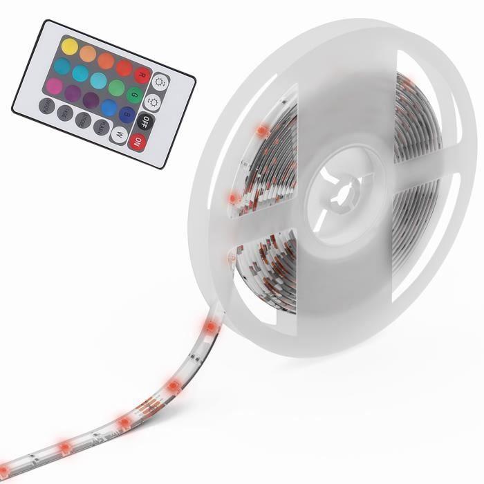 Bande LED - B.K.LICHT - Crucis - 5m - RGB - Télécommande - Dimmable