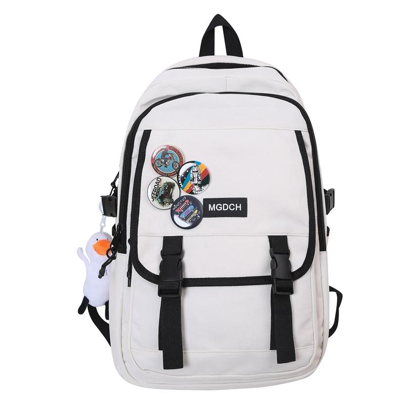 Male Large Capacity Backpack Female Middle School Student Schoolbag Unisex Travel Backpack
