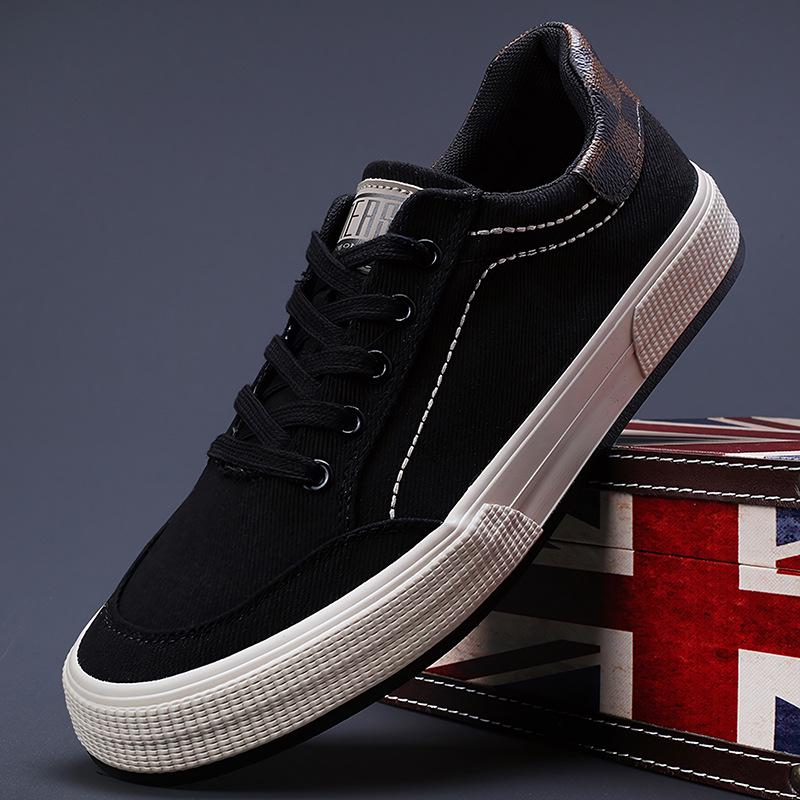 2026 Spring Korean-Style Men's Trendy Versatile Comfortable Canvas Board Shoes