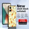 Süßes Giraffen-Handyhülle für Redmi Note 14 13 12 11 Pro Plus S 5G 14C A3 Weiche Schwarze Handyhülle