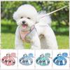 Reflective Puppy Chest Strap Breathable Dogs Cat Walking Leads Set Dog Harness Vest  Outdoor