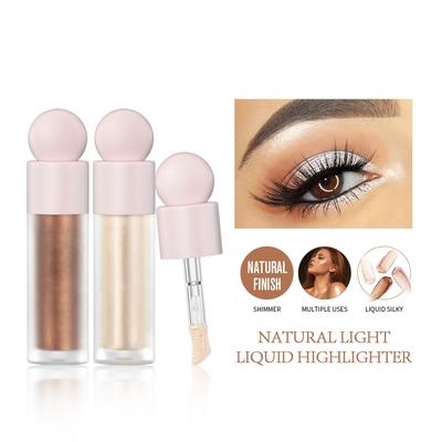 4 Colors Facial Liquid Highlighters Smooth Bronzers Shine Glow Makeup Glitter Body Luminizer 7.5ml