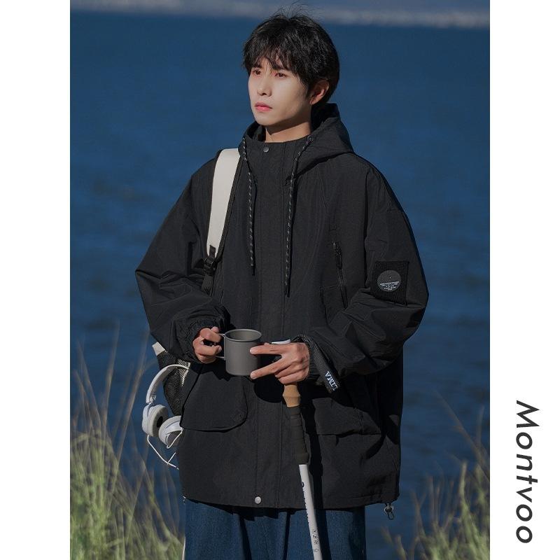 American Soft Shell Jacket Men's Spring and Autumn Outdoor Windproof Work Jacket