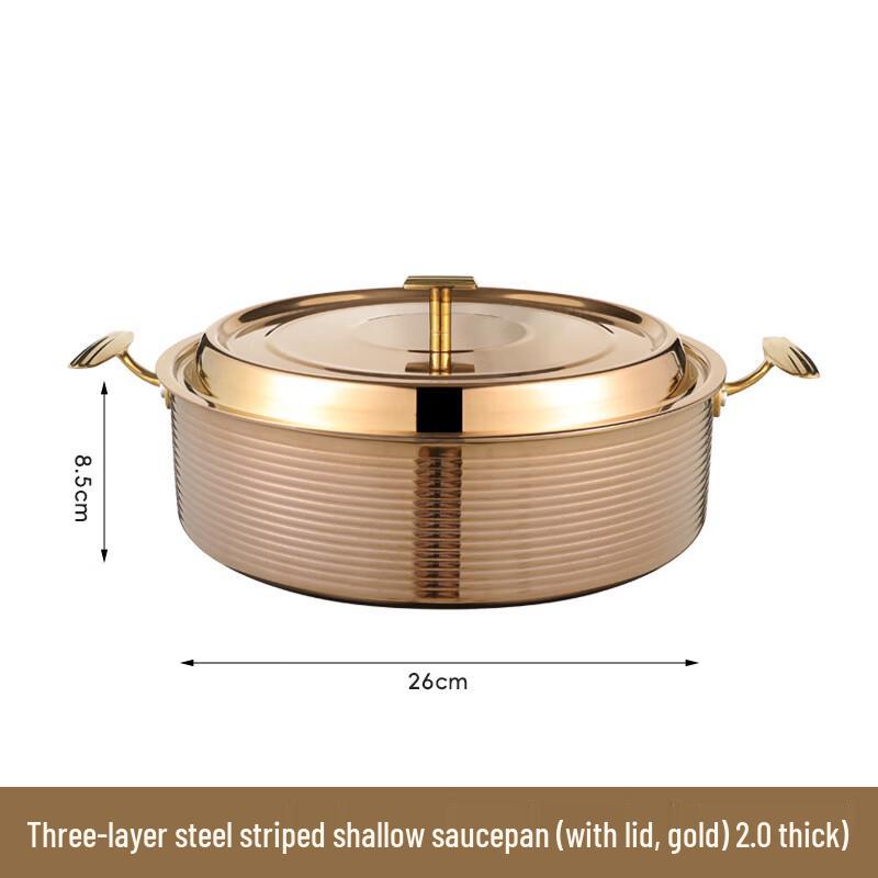 Luxury Hammered Copper Split Hot Pot