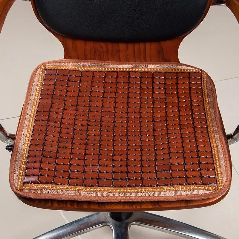 1PCS Bamboo Cooling Seat Cushion Summer Mat for Office Sofa Car Computer Chair Pad Breathable Comfortable Anti-slip