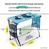 Foldable Stainless Steel Heavy-Duty Pet Grooming & Bathing Table