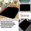 Carpet Mat Rug Home Decoration Blue Wave Pattern White Floor Mat Non-Slip Living Room Area Rug with Water Ripple Gradient Design