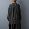Spring Dark Style Niche Design: Loose Lapel Sashes Shirt & Wide Leg Pants Set
