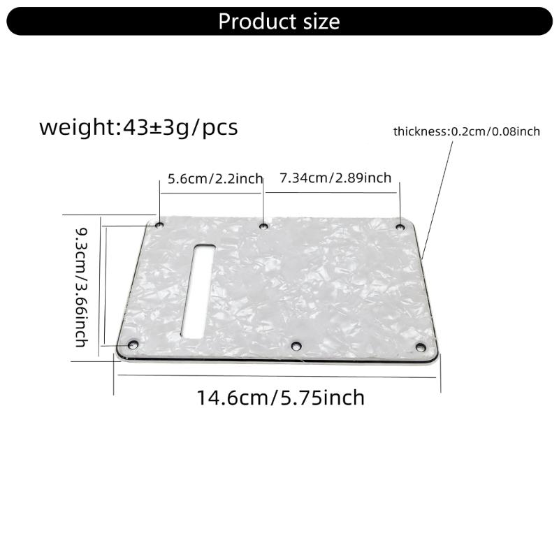 Scratch Resistant Guitar Faceplate Electric Guitar Pickguard Protective Guard Suitable for Practice and Performances