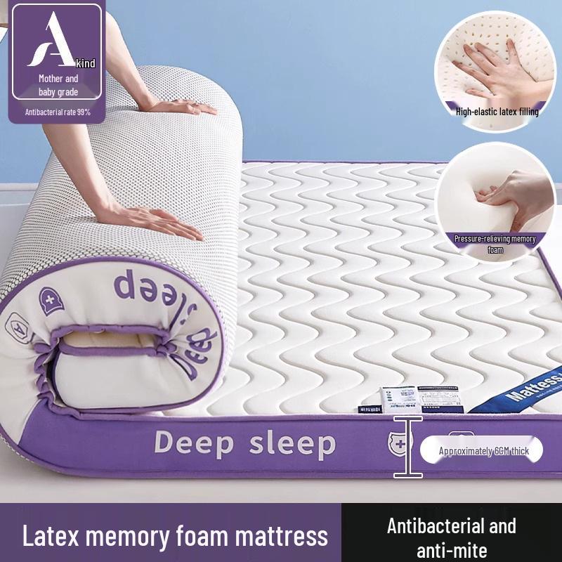 Latex Memory Foam Mattress Soft Pad for Home, Dorm, or Rental Use – Ideal for Single Tatami Beds