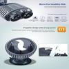 Aquarium Wave Maker Pump Energy Saving High Efficiency Quiet Propeller Strong Suction Cup for 25-90 Gallon Saltwater Fish Tank