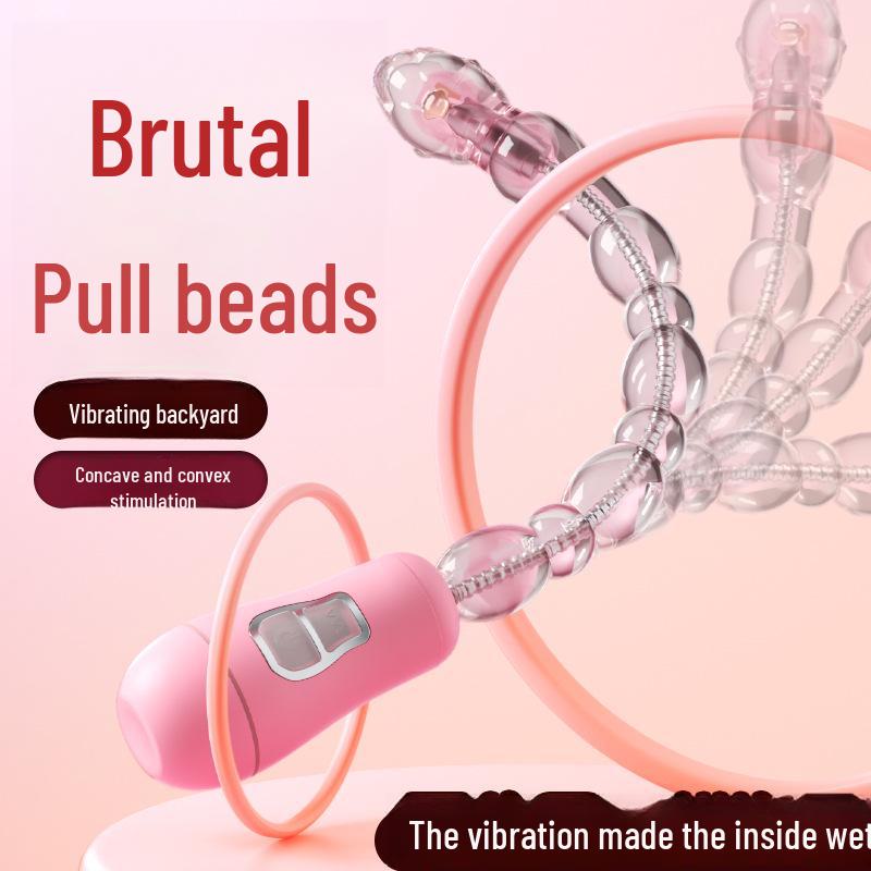 Mi Ji Deformations-Vibrationsperlen – 100-teiliges Set verstellbarer Anal-Zugperlen für das Vergnügen der Frau