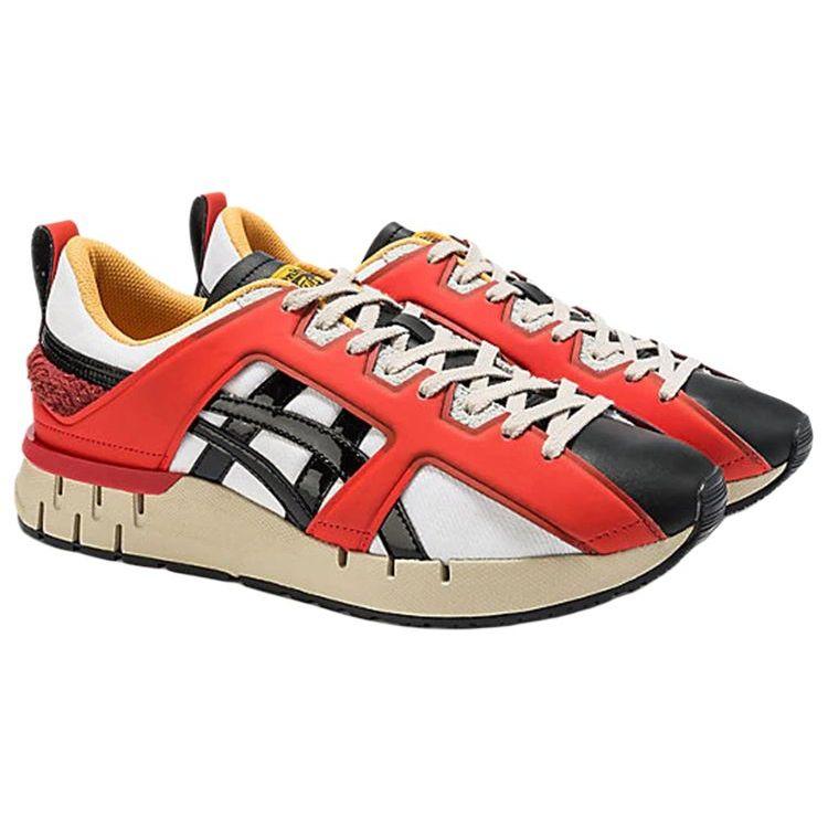 ONITSUKA TIGER Fabilac Lightweight Comfortable Slip-Resistant Durable Balanced Low-Top Casual Shoes Unisex Casual Shoes White Orange 1183A775-100