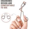 Eyelash Curler with Comb, Professional Volumizing Lash Lift Kit Lash Curler with Refill Pads for Home & Travel Uses, Rose Gold
