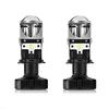 H4 LED Headlights with Projector Focused 6500K 2 Japan Specification Auto-Ideas Hi/Lo Lenses, Light, 80W, 10,000 Lumens, White, Bulbs,