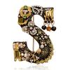 Luxury Rhinestone Floral Pearl Brooch for Women's Sweaters and Coats
