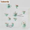 Kiln Fambe Crystal Glaze Teapot Retro Tea Infuser Pot Tea Maker Kettle With Filter Tea Set Gaiwan Teacups Tea Items Series Craft