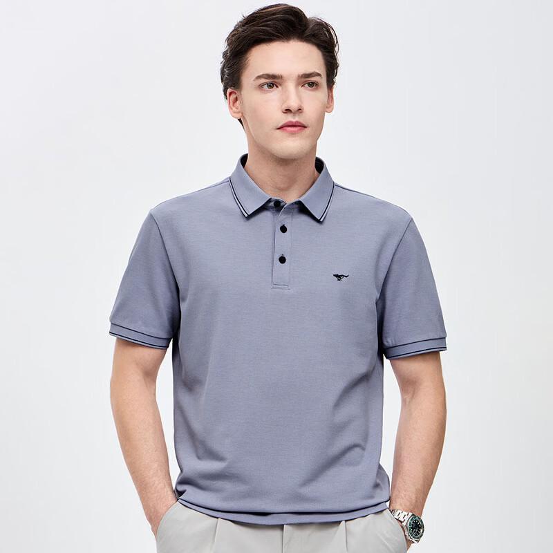 SEPTWOLVES Men s Skin-Friendly Breathable Mulberry Silk Blend Short-Sleeve Polo Shirt XL