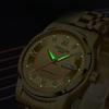 New Automatic Movement Luminous Waterproof Double Calendar Electronic Watch Men's Korean Quartz Mechanical Watch