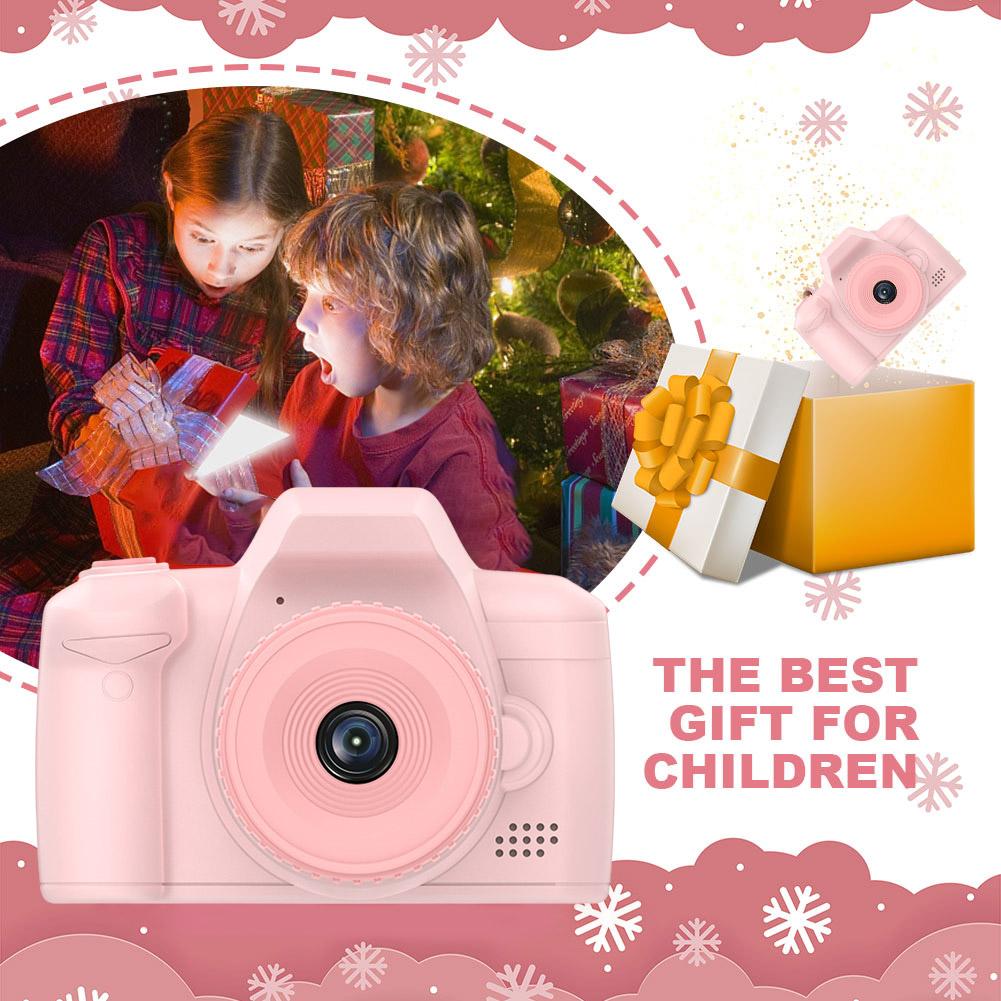 Long Lens Kids Selfie Camera 1080P HD 2.4 Inch IPS Screen Digital Camera Toys Child Camera for 6 7 8 9 10 Year Old Boys Girls