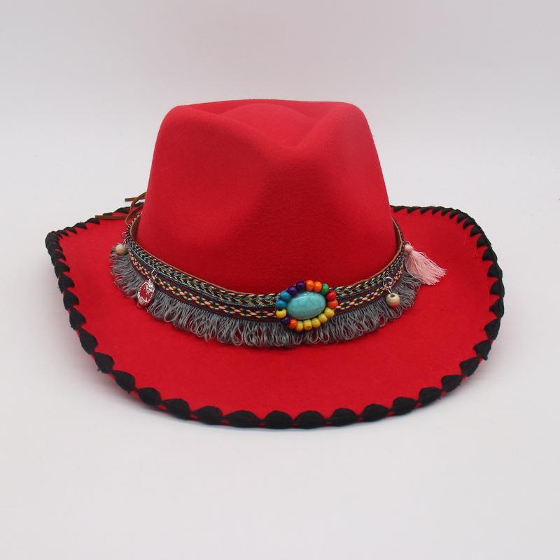 Holiday Travel Ethnic Style Jazz Hat Men And Women Top Hat Direct Sales Cowboy Hat