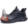 Men's Spring Steel Toe Safety Shoes – Anti-Smash, Anti-Puncture, Euro Standard, Fashionable Workwear.