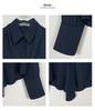 Korean Dongdaemun Gentle Sexy Feminine Ribbon Sheer Long Sleeve Shirt
