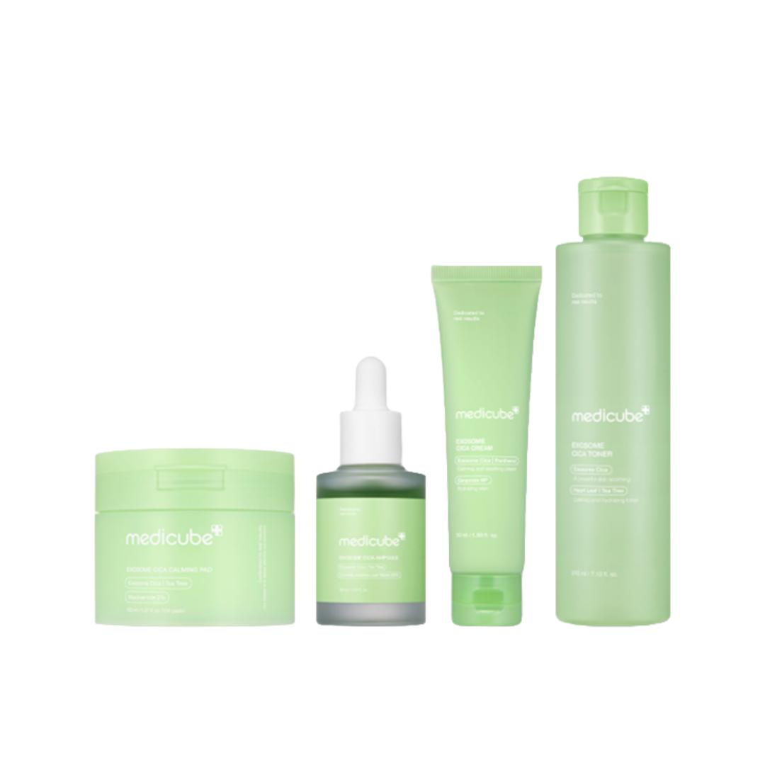 

Medicube Набор для успокоения неровной кожи с экзосомами Cica (Экзосома Cica Успокаивающая 150 мл (100 подушечек), Ампула 30 мл) (7 вариантов) #set