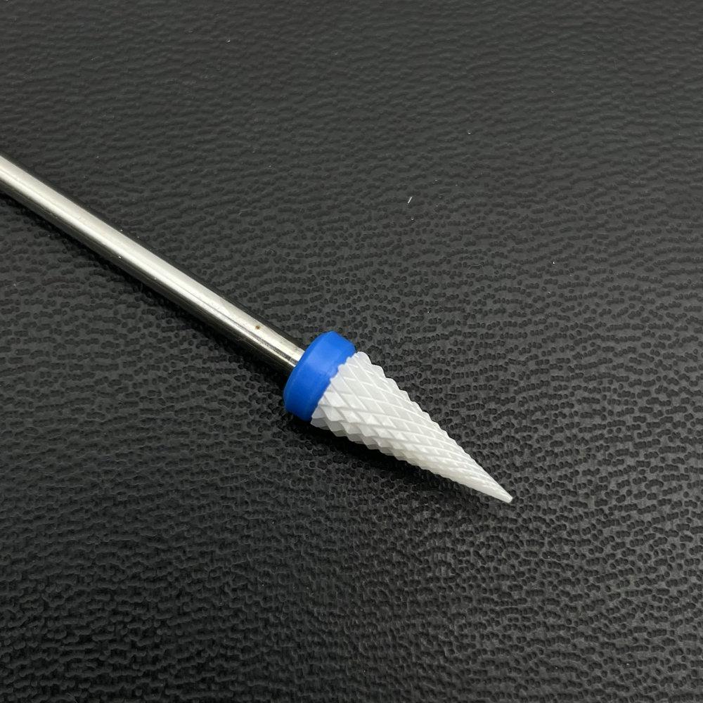 1Pc White Ceremic Nail Drill Bits Ceramic Cuticle Clean Bur Rotary Milling Cutters for Manicure Pedicure Dental Polishing Burs