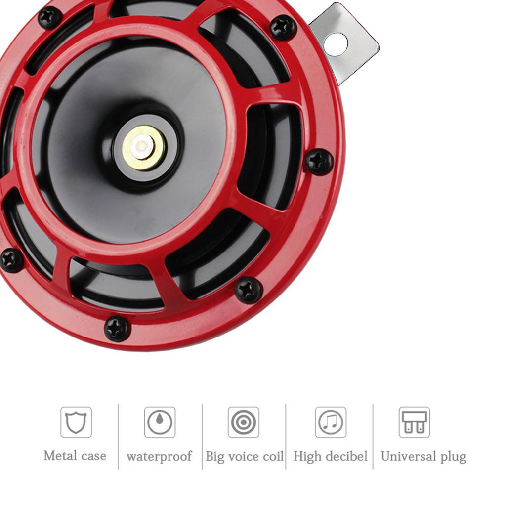 12V 110dB Mount Electric Horn for Vehicle SUV Car Motorcycle Waterproof LoudHorn