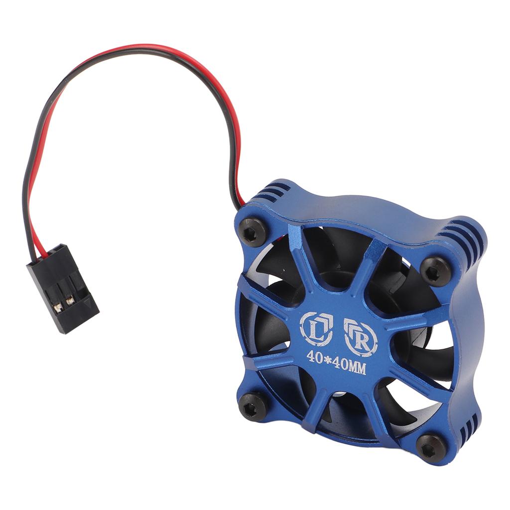 Motor Cooling Fan Aluminum Alloy Fast Heat Dissipation RC Cooling Fan with Metal Mesh Cover for 1 10 1 12 1 8 RC Car