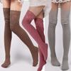 Over Above Knee Socks Womens Lace Stockings Warm Winter Ladies Girls Black White Long Thigh High Knitting Cotton Socks  New
