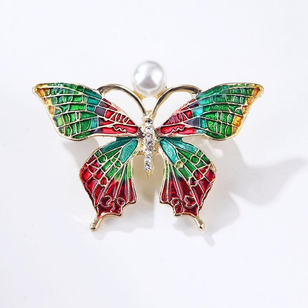

Брошь-бабочка с эмалью, трехмерная, инкрустированная бриллиантами, корсаж, ши, одежда, кардиганы, костюмы, аксессуары для груди, булавки, женская брошь, ювелирные изделия