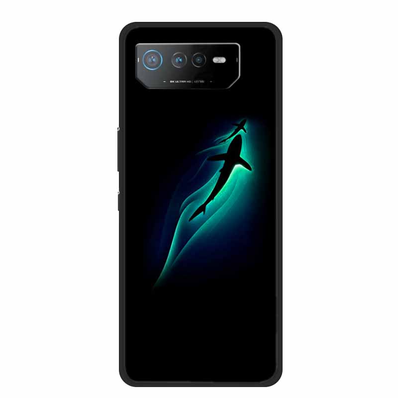 Phone Case For Asus ROG Phone 6D Ultimate Back Cover Case Black TPU Silicone Soft Coque For Asus ROG Phone 6 Pro Case Phone6 Pro