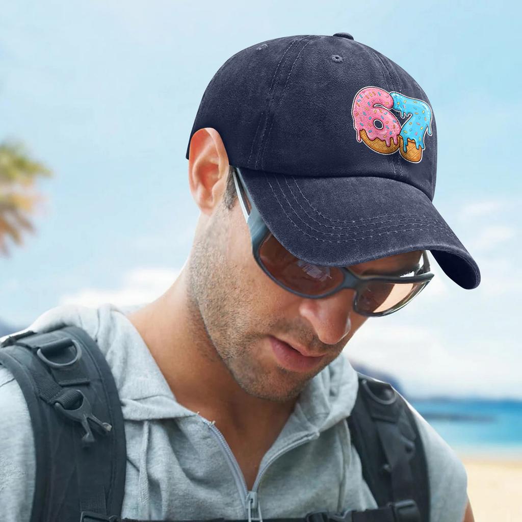 Fashionable Print Men's And Women's Adjustable Baseball Caps