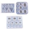 Gemstone Making Molds Earrings Pendant Silicone Mold UV Epoxy Resin Craft Molds