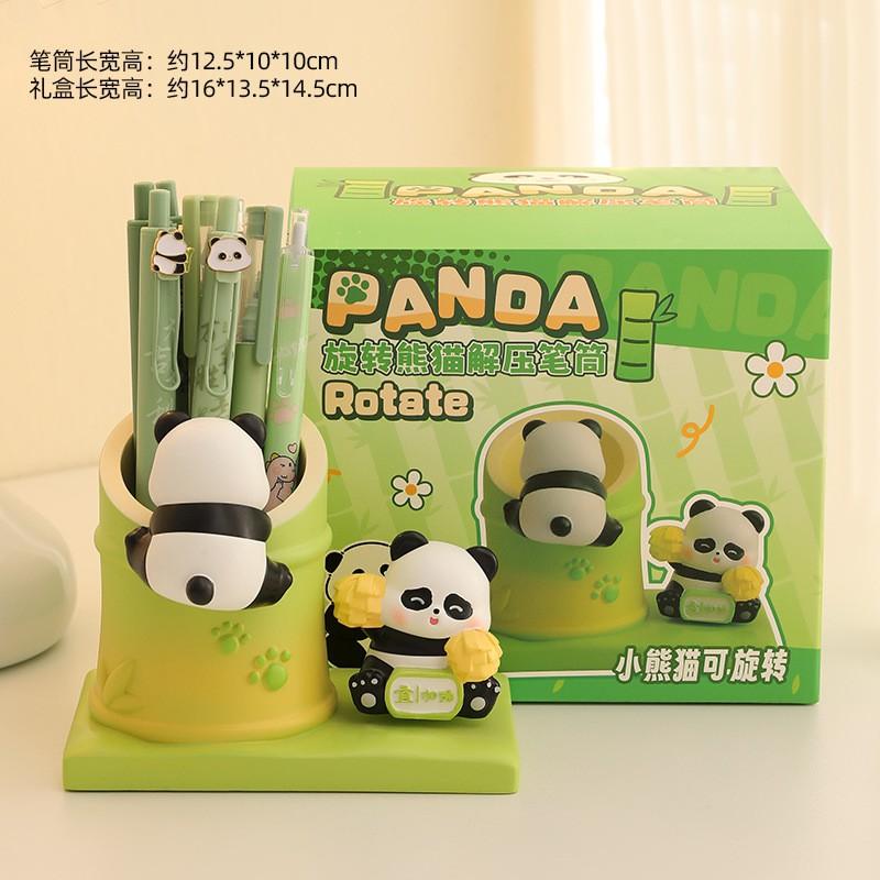 Cute Cartoon Pen Holder Large Capacity Desk Organizer Office Decor Gift Friends