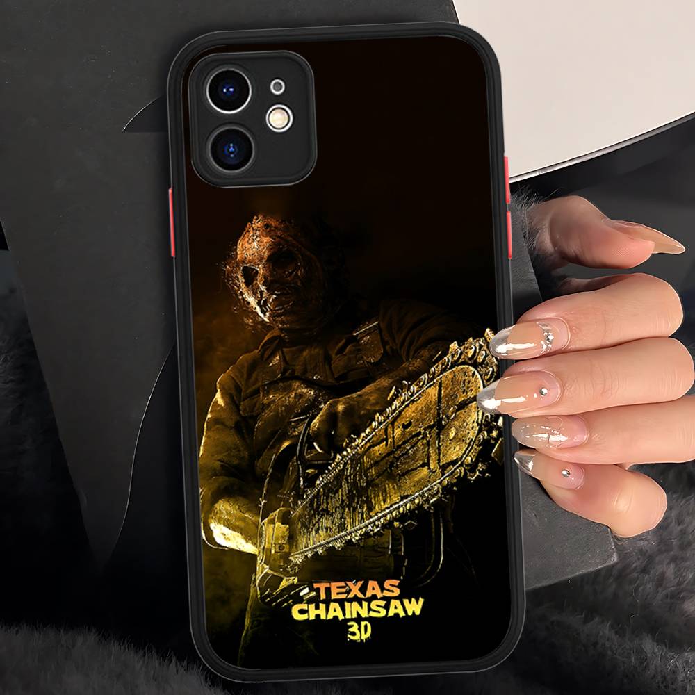 

T-Texas Chainsaw Massacre Movie For IPhone 11 12 13 14 15 16 Pro Max Plus X XS MAX Shockproof Matte Back Cover iphone 15 pro