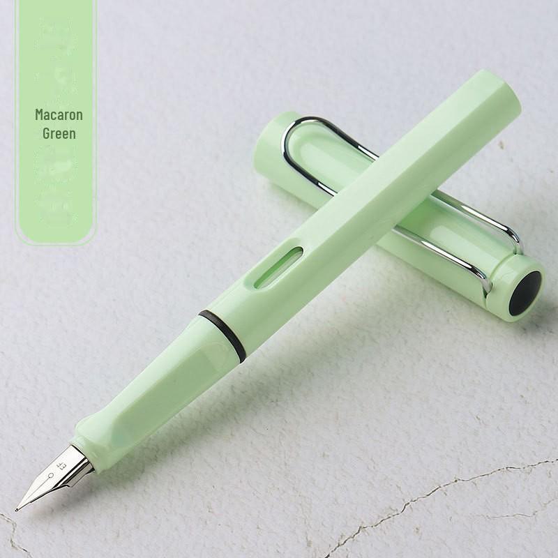 Zhengzi Student Fountain Pen - Iridium Gold 0.5mm Nib, 0.38mm Replaceable Ink Capsule, Steel Construction