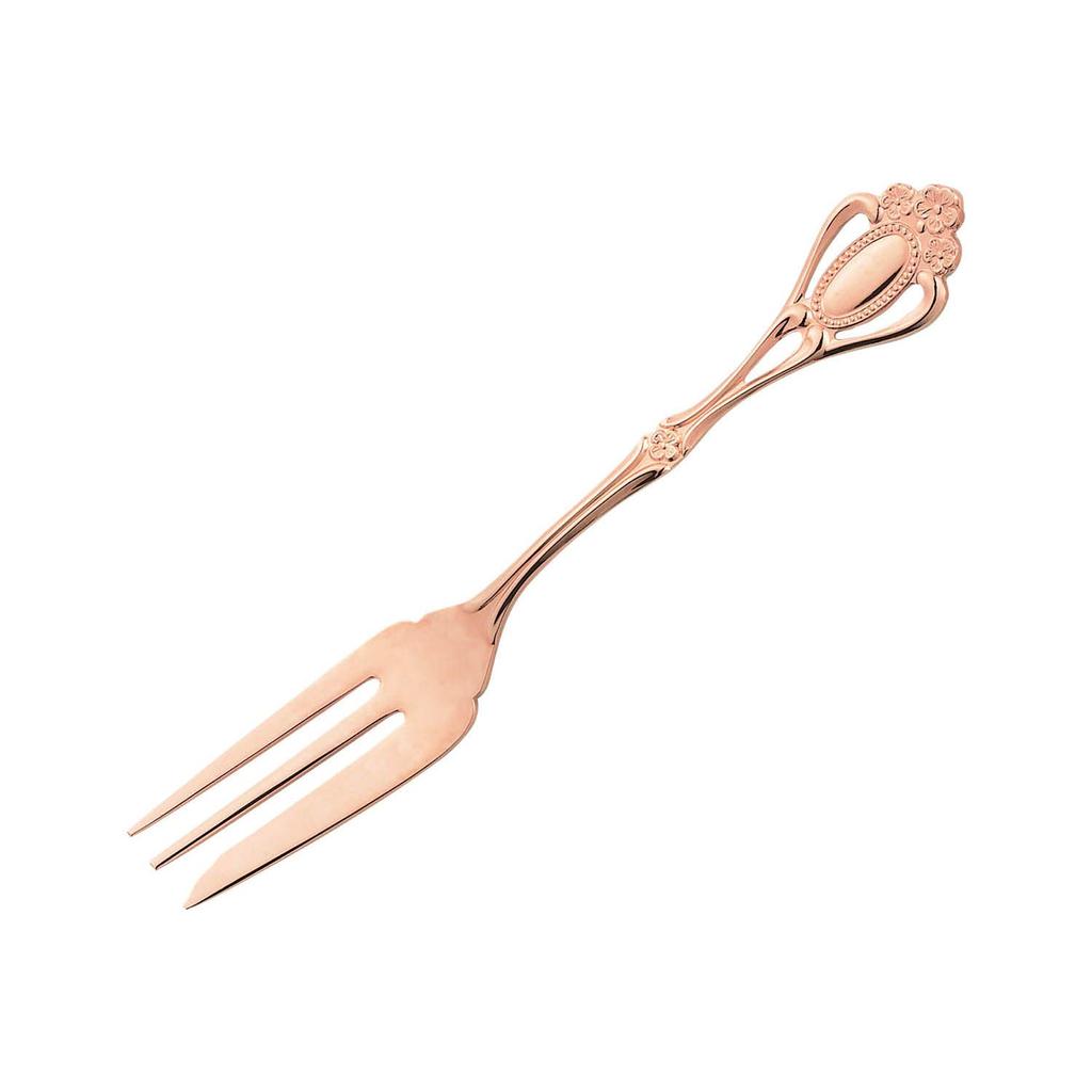Noritake Cake Fork Christine 1 Piece Pink Gold German Silver Pink Gold Plated 14.5cm 23Y/71PG