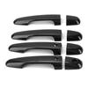 8PCS/Set Car Exterior Door Handle Trim Replacement for Mitsubishi Pajero/Montero/Shogun Sport 2019‑2021Carbon Fiber Style