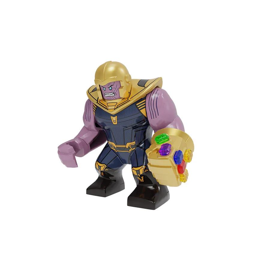 Marvel Mini Blokový Muž, Anime Figurka Superhrdiny, Thanos, Hulk, Spider-Man, Dětský Dárek