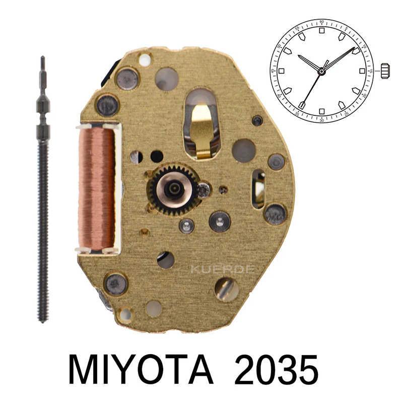 

Miyota Super 2035 Японія Кварцовий Механізм Золотий 2035 Тристрілочний Годинник - Міцні Металеві Шестерні Найкраще Співвідношення Ціни та Якості